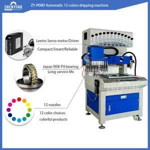 Fully Automatic soft rubber silicone label making pvc dropping machine