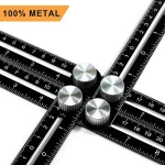 Function Universal Multi Angle Aluminum Alloy  Measuring Ruler with Unique Line Level Template Tools