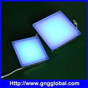 G&G 200*200mm led glass brick IP67 outdoor led brick light