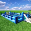 Giant outdoor inflatable soccer table / table foosball /human foosball for events