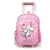 Import Girls trolley backpack 3D unicorn kids school bag with wheels from China