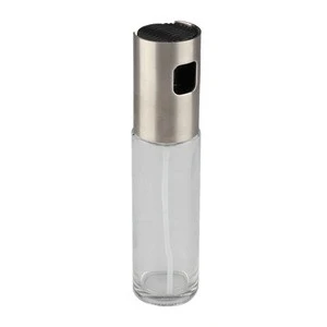 Glass Olive Spraying Oil Bottle Sprayer Stainless Steel Oil Pot Leak-Proof Drops Spice Jar Seasoning Kitchenware Tools