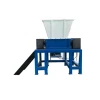 Glass Recycling Machine Price / Plastic Bottle Crushing  Biaxial Shredder for Plastic Film