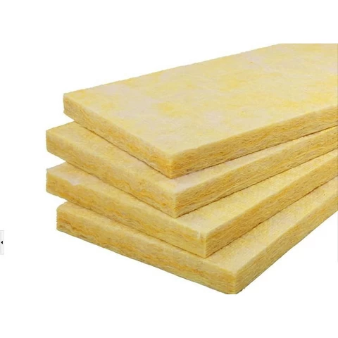 Glass wool insulation Fireproof HVAC system air conditioning duct glass wool board with black fiber glass tissue