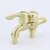 Import Gold Double Water Outlet Washing Machine Faucet Brass Tap Polished chrome-plated Garden Faucets Bathroom Bidet Faucet from China