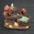 Import Gold Ingot Lucky Pig Ceramic Backflow Incense Burner with 10pcs Incense Cones 664894 from China