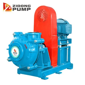 Gold mine slurry pump with rubber liner