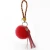Import Gold Plated Cute Rabbit Fur Ball Pom Pom Keychain for Car Key from China