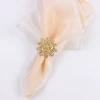 Gold western food metal napkin ring napkin buckle napkin ring flower-shaped mouth cloth ring