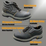 Good quality Military Army Tactical Steel Toe Leather Work Safety shoes