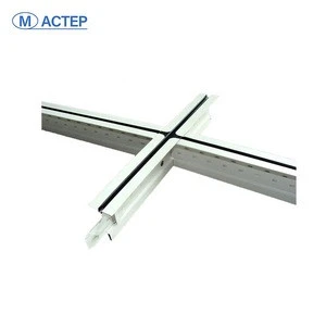 Good quality Painted Suspended Ceiling Hanger Groove T Grid Ceiling Grid Components Type