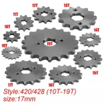 GOOFIT 420/428  17/20mm 10-19T Tooth Front Engine motorcycle Sprocket Chain Retainer Plate LockerEngineMotorcycle