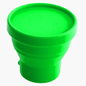 Green High Quality Beautiful Silicone Cup Coffee Own Mold Factory