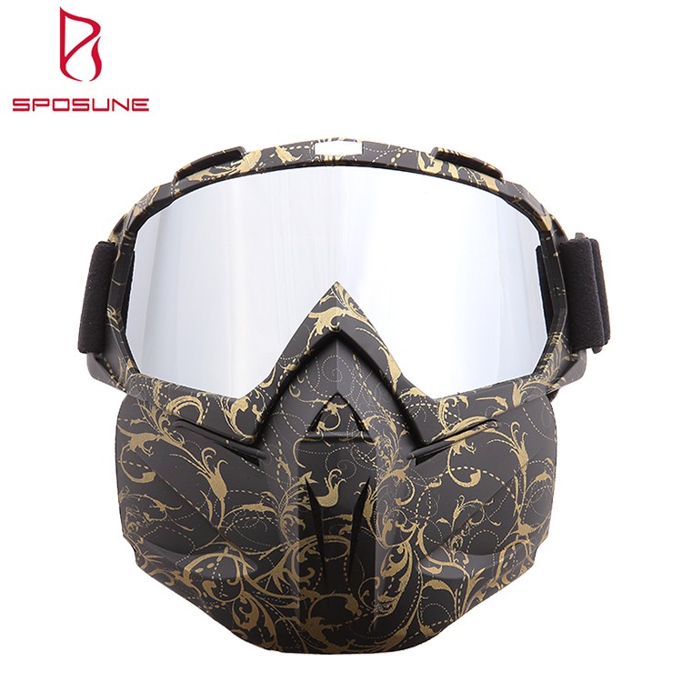 Guangzhou Manufacturer Custom Dirt Bike Motocross Riding Motorcycle Goggles With Mask