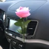 Guangzhou wholesale car vent air freshener with clip flower vases fake plastic flower decoration for car