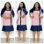 Import H &amp; D New Arrival African Casual Dresses Plus Size Pleated Dress For Lady from China