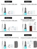 h2ofloss water dental flosser 300ml portable electric water flosser 5 modes rechargeable dental oral irrigator