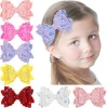Hair Bows Clips Accessories for Girls Kids Shiny Hair Clips Cute baby sequin Hairpins Princess Party head clips