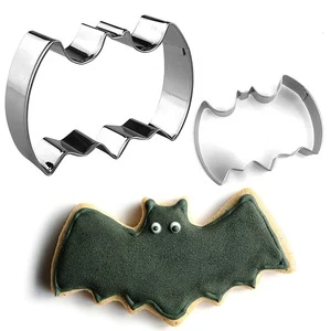 Halloween Animal Bat &amp; Pumpkin Stainless Steel Cookie Cutter Cake Tools