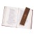 Import handmade brown genuine leather cross bookmark from China