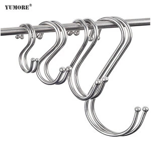 Hang clothes bacon use kitchen exhibition multi-function thread swing safety stainless steel hook