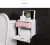 Import Hanging waterproof pink ABS material toilet paper holder with shelf from China