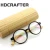 Import HDCRAFTER Wooden Ladies Eyewear Men Glasses Frames Dropshipping Transparent Bamboo Leg Round Frame Eyeglasses Fashion HDA6830 from China