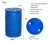 Import HDPE chemical  closed head double ring sealed oil barrel 55 gallon plastic drum blue 200L plastic drum from China