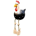 Hen Statue Ornament Resin Garden Long-legged Hen Ornament Craft Long-legged Naive Hen Statue Ornaments Staying Chicken Resin