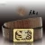 Import Heyco custom high quality luxury brown exotic animal crocodile skin leather men belts from China