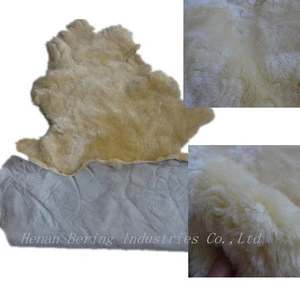 High Density Chrome Tanning Sheepskin for Saddle Leather Skin Shape Plate Shearling Sheepskin Rugs