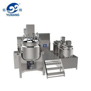 High efficiency steam and electric heating vacuum emulsifying mixer machine for skin care products