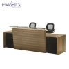 High End White Modern Aesthetic Appearance E1 Wooden Office 2 person Reception Desk