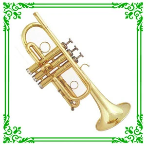 High Grade Gold Lacquer Eb/D Key Trumpet / Brass Instrument