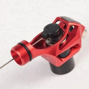 high precision cnc OEM aluminum rotary tattoo machine frame parts with red anodizing
