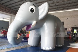 High quality best design inflatable cartoon elephant advertising inflatable model for events