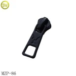 High quality black auto lock garment metal zip puller with slider