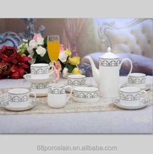 High quality chinese hand painting elegent tea coffee sugar canister set from Jingdezhen