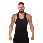 High quality cotton tank top Custom mens vest wholesale SPORTS  sleeveless gym wear fitness wear training wear
