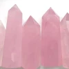 High quality crystal quartz polishing products rose quartz crystal point for sale