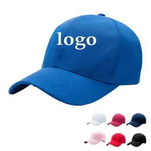 High Quality Custom Cotton Print Logo Baseball Cap Embroidery New York 6 Panel Black Baseball Trucker Cap With Logo Custom