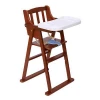 High Quality Floding Wood Baby Highchair kids Feeding Chair for Restaurant
