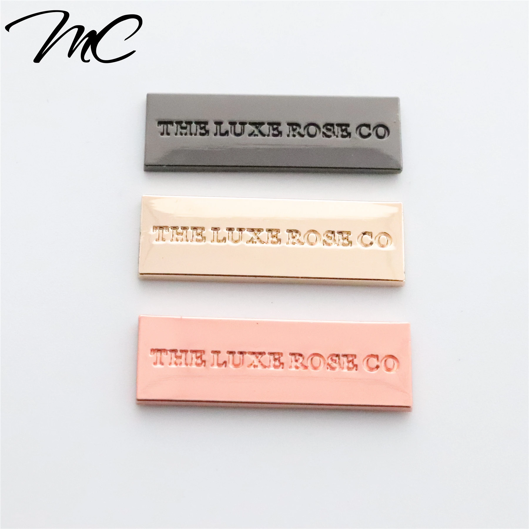 High Quality Gold/Gun/Rose Gold Color Metal Label Tag for Clothing