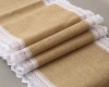 High Quality Lace Rustic Country Wedding Decorations Centrepiece Hessian Burlap Table Runner
