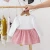 Import high quality linen 1 month baby clothes summer toddler dresses for 1 year baby girl skirt from China