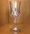 Import High quality luxury clear plastic embossed red wine goblet glass cup from China