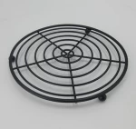 High Quality Metal Wire Powder Coating Black Trivet Pot Pad For Kitchen