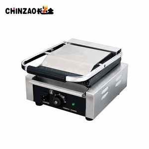 High Quality Plate Flat Industrial Electric Sandwich Panini Grill Breakfast Maker