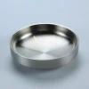 High quality round double wall korean food barbecue dish stainless steel sauce dish