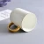 Import High quality simple white bone china drinkware 15oz porcelain ceramic mug with gold handle with custom logo from China